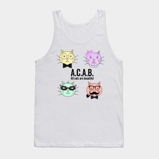 ACAB All Cats Are Beautiful Tank Top